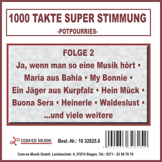 Medley Wanderlieder Hitparade Der Frohliche Wanderer Hoch Auf