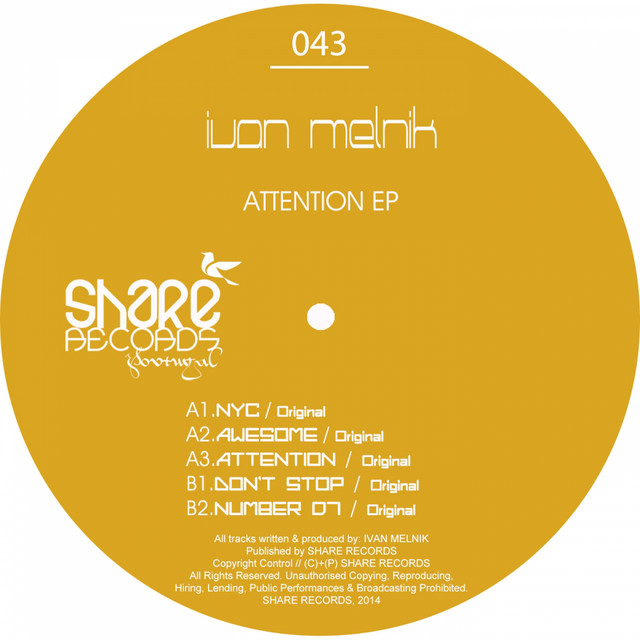 Attention EP cover art