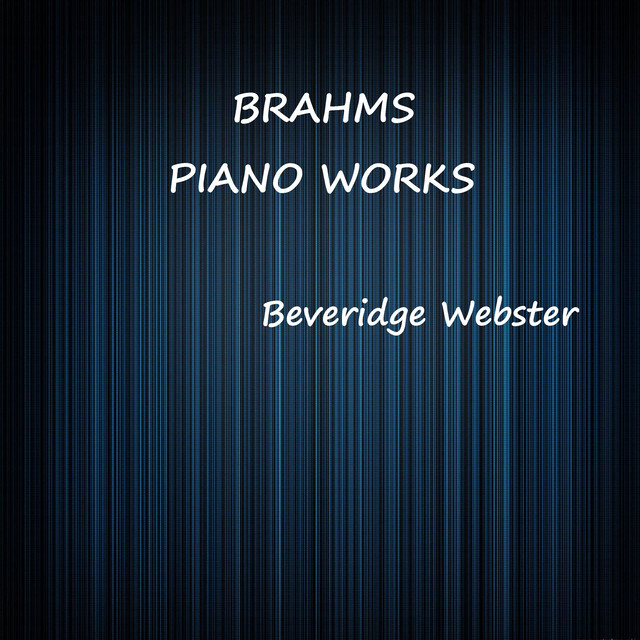 Brahms Piano Works cover art