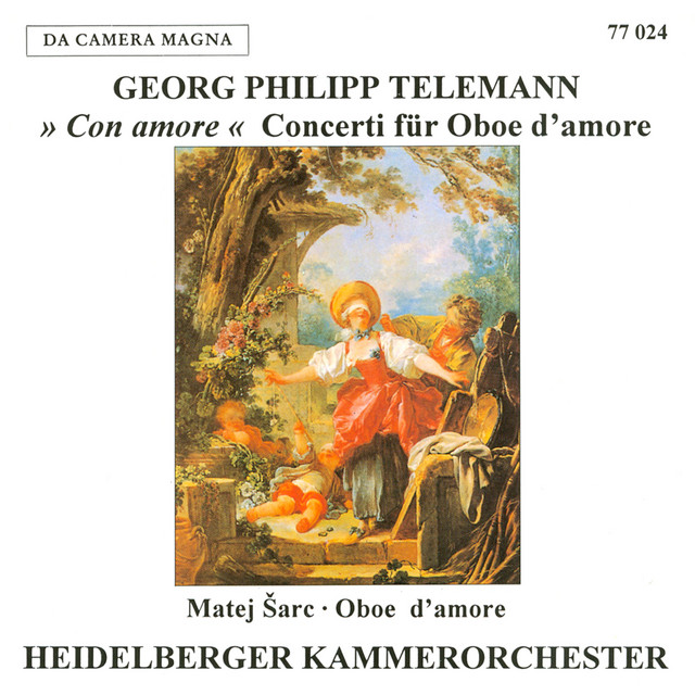 Telemann: Concertos for Oboe d'amore cover
