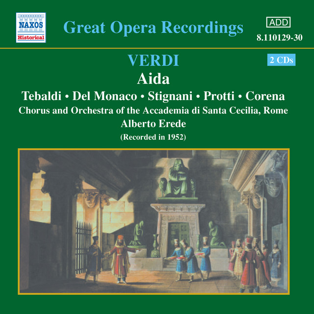 Verdi: Aida (Tebaldi, Del Monaco) (1952) cover