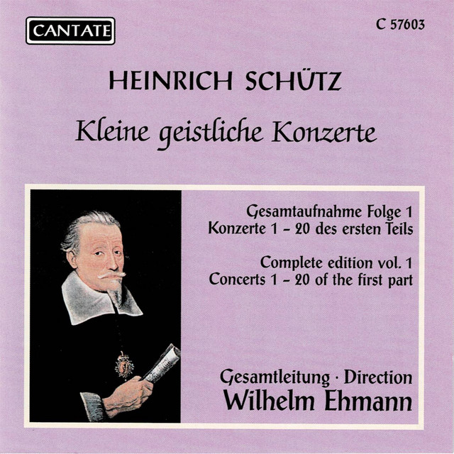 Schütz: Kleine geistliche Konzerte, vol. 1 cover