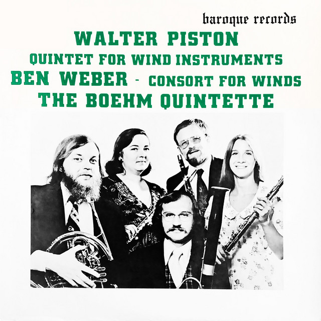 Piston: Quintet For Wind Instruments - Weber: Consort For Winds cover