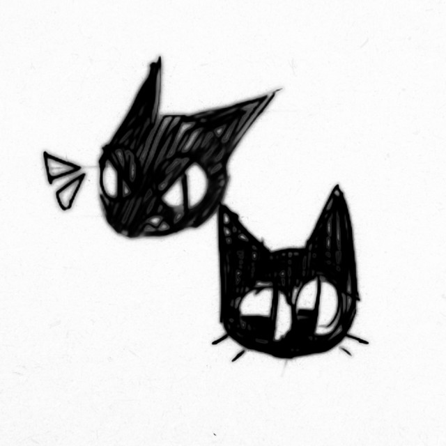 angry cat-happy cat cover art