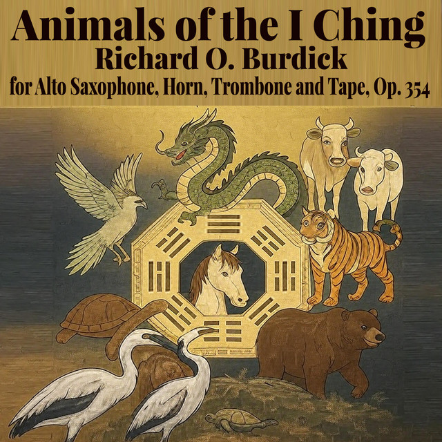 Animals of the I Ching for Alto Saxophone, Horn, Trombone and Tape, Op. 354