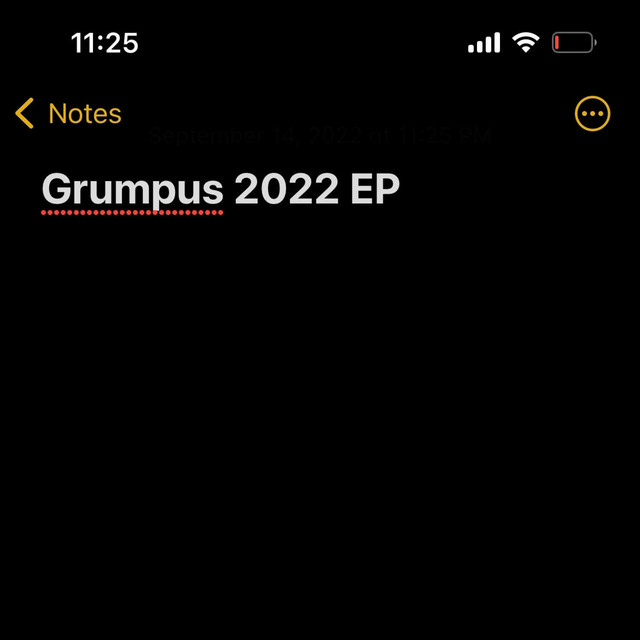 Grumpus 2022 EP cover art
