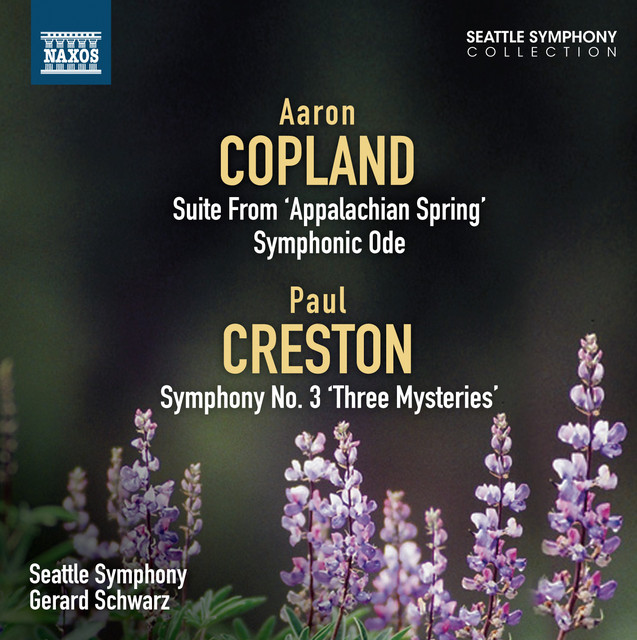 Copland: Appalachian Spring Suite - Symphonic Ode - Creston: Symphony No. 3, 'Three Mysteries' cover art