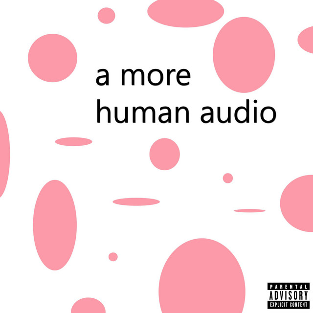a more human audio cover art