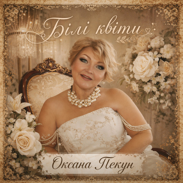 Cover art: Білі квіти — Оксана Пекун ‎