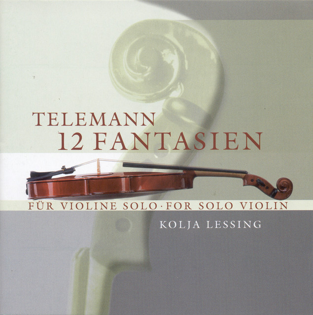 Telemann, G.P.: 12 Fantasies for Solo Violin cover