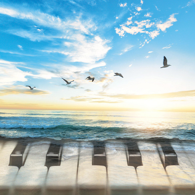 Calming Piano Out Among The Ocean Waves cover art