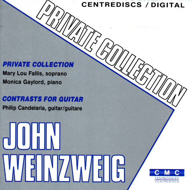 Weinzweig, J.: Private Collection cover
