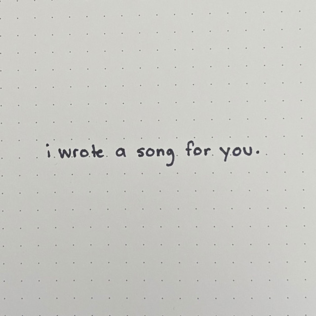 I Wrote A Song For You cover art