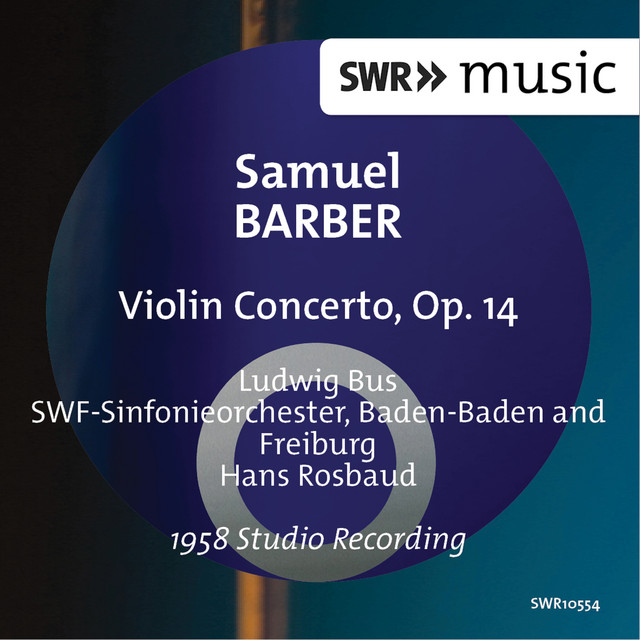 Violin Concerto, Op. 14: II. Andante cover art