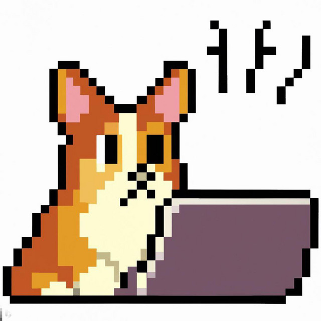 goofy dog pixel art what does that even mean cover art