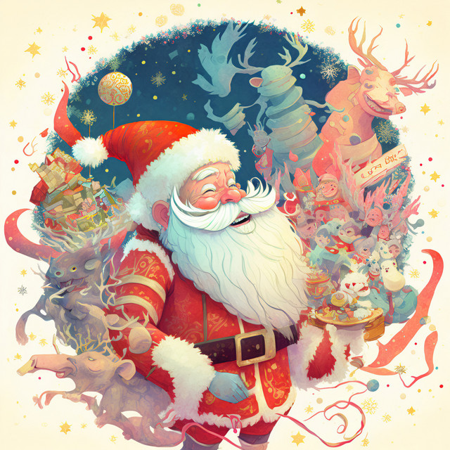 Happy Santa Christmas Music cover art