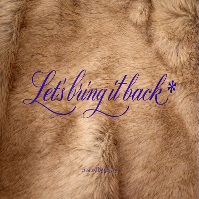 Let's Bring It Back cover art