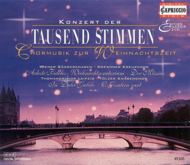 Christmas Choral Concert - Handel, G.F. / Mozart, W.A. / Bach, J.S. / Praetorius, M. / Gruber, F.X. / Bach, J.C.F. / Adam, A. cover