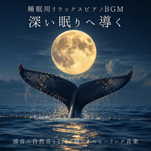 Relaxing Sleep Piano Music - Ocean Wave Nature Sounds and 1/f Fluctuation Healing Music for Deep Sleep cover art