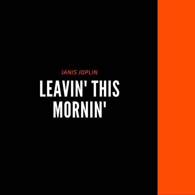 Leavin' this mornin' cover art