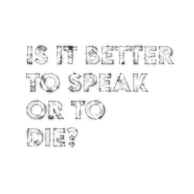 To Speak or to Die cover art