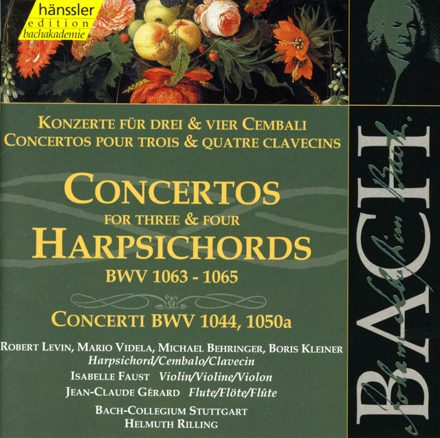 Bach, J.S.: Harpsichord Concertos, Bwv 1063-1065 / Bwv 1044, Bwv 1050A cover