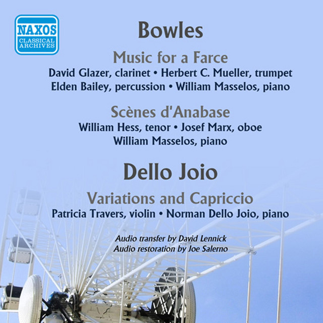 Bowles: Music for a Farce - Scenes d'Anabase - Dello Joio: Variations and Capriccio (1952) cover art