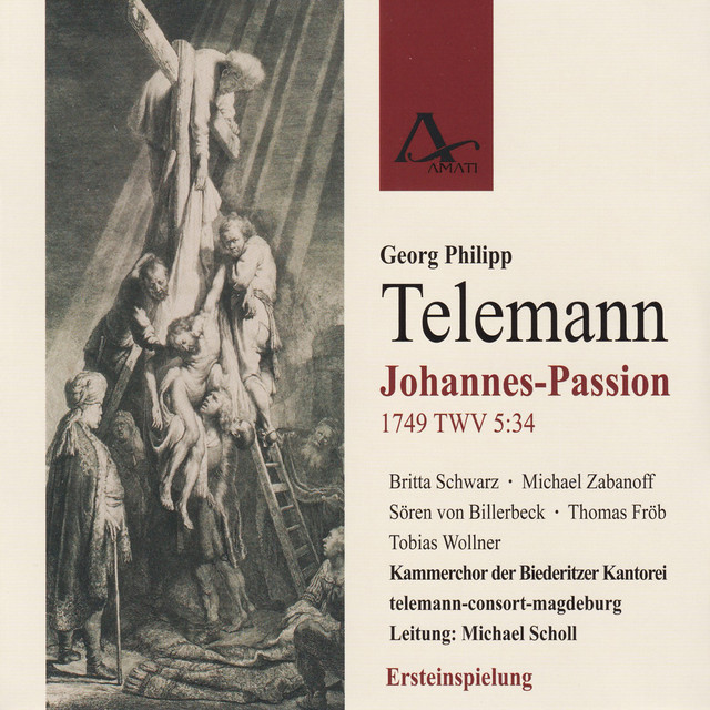 Georg Philipp Telemann: St John Passion TWV 5:34 cover art