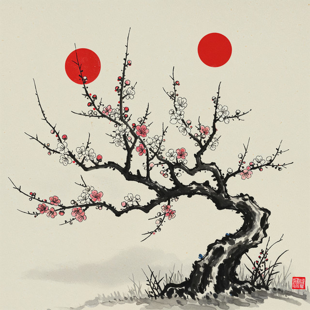 Album cover for 梅花三弄 by Weishan Liu