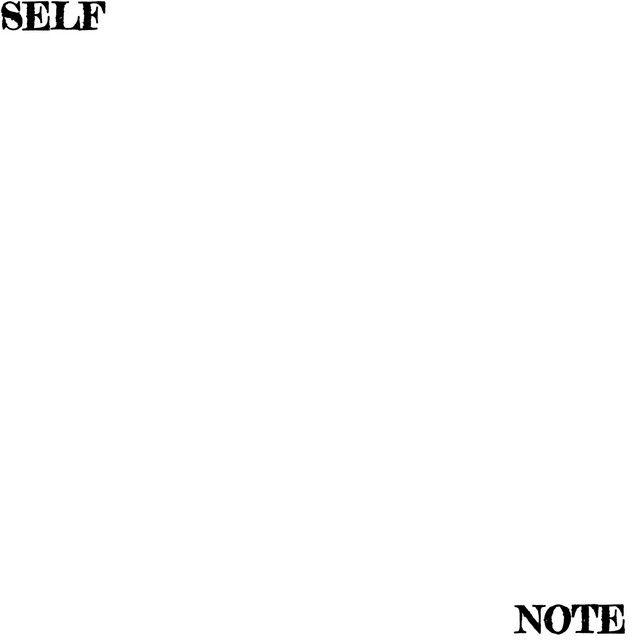 Self Note cover art