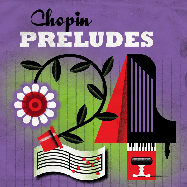 Cover of Chopin Preludes by Nikolai Lugansky