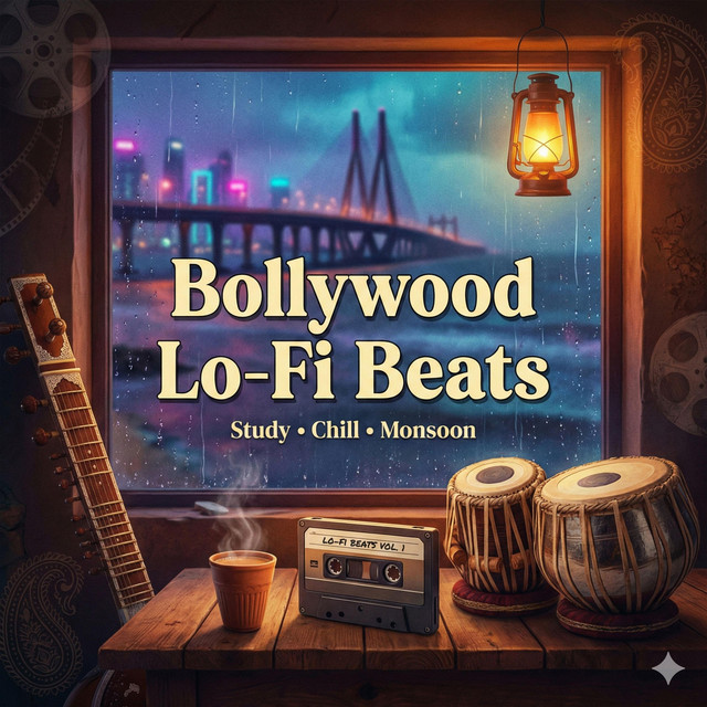 Neon Monsoon Bollywood Lofi Nights (Hindi Instrumental Chillhop for Study, Focus & Coding)