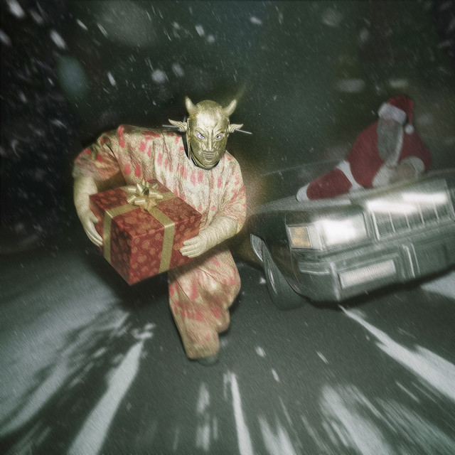 Santa in Cadillac cover