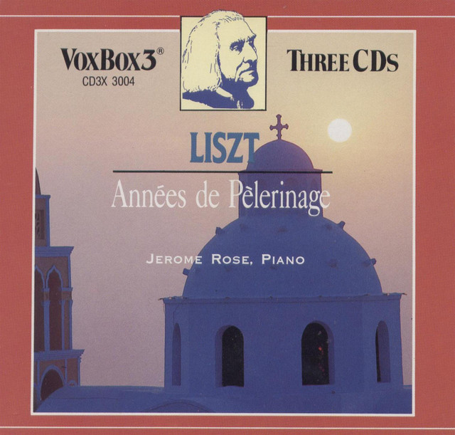 Liszt: Annees De Pelerinage cover art