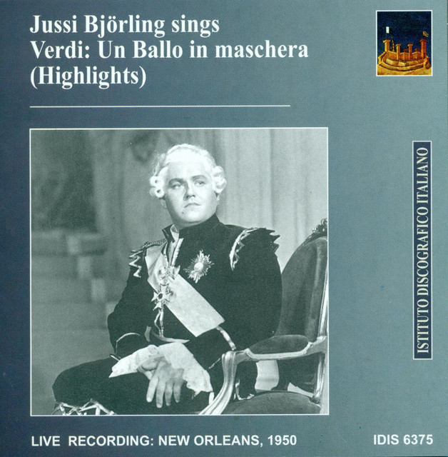 Verdi, G.: Un Ballo in Maschera (Highlights) (Bjorling) (1950)