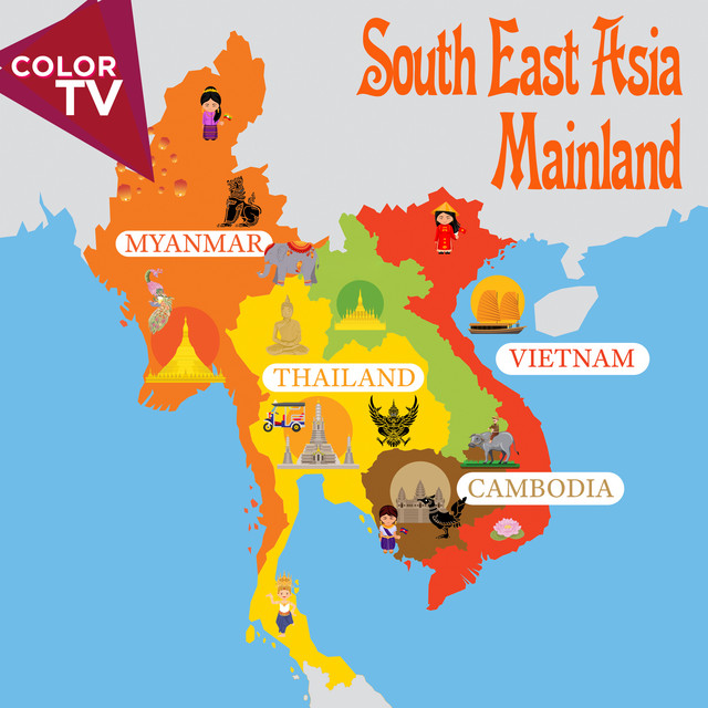 South East Asia Mainland - Thailand, Vietnam, Cambodia, Burma-Myanmar cover art