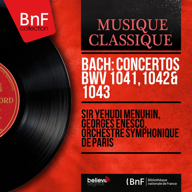 Bach: Concertos BWV 1041, 1042 & 1043 (Mono Version) cover art