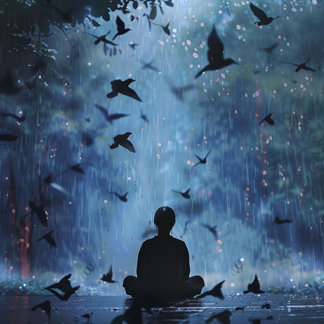 Nature's Meditation: Binaural Birds and Rain's Peace - 92 96 Hz cover art