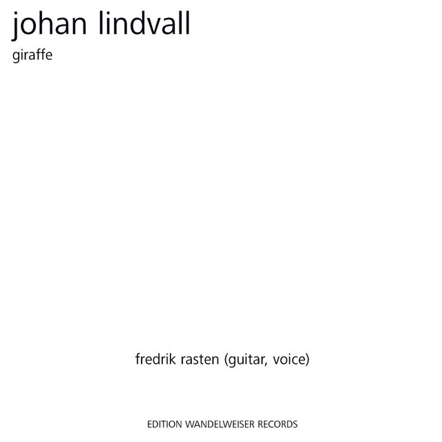 Johan Lindvall: Giraffe cover art