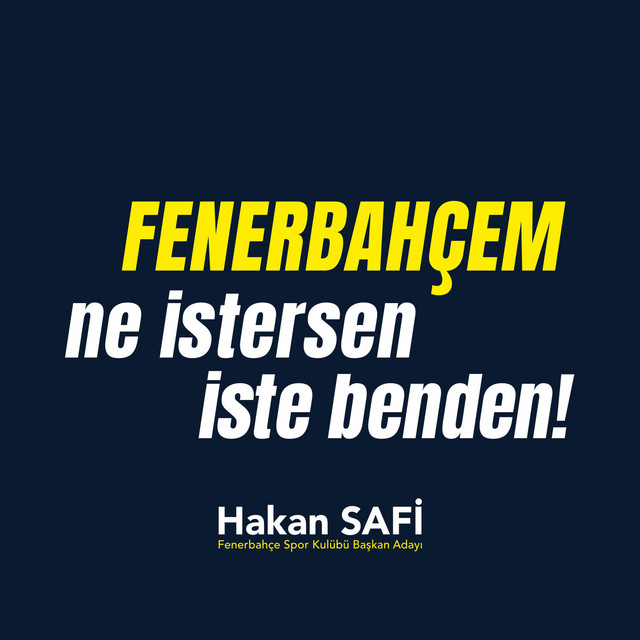 Fenerbahçe SK Başkan Adayı Hakan Safi