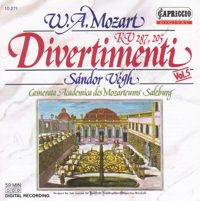 Mozart, W.A.: Divertimenti K. 205 and 287