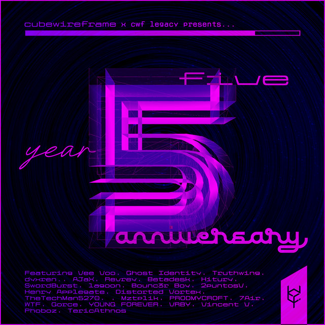 cubewireframe legacy: Five Year Anniversary cover art