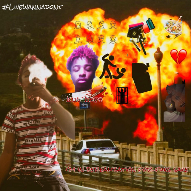 i’m in derealization for fuks sake cover art