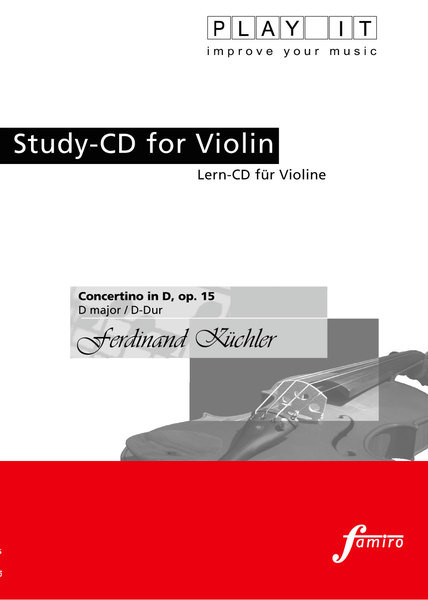 Play It - Study-cd For Violin: Ferdinand Küchler, Concertino In D, Op. 15, D Major / D-dur cover art
