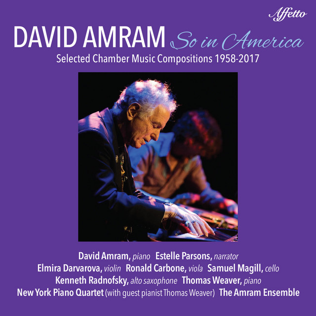 David Amram: So in America cover art