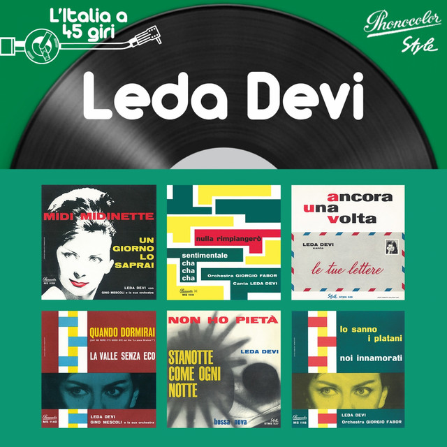 L'italia a 45 giri: leda devi cover art