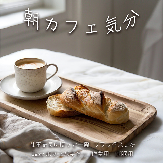 Morning Café Vibes: A Relaxing Moment Before Work with Jazz Bossa Nova Guitar, Work, Sleep BGM cover art