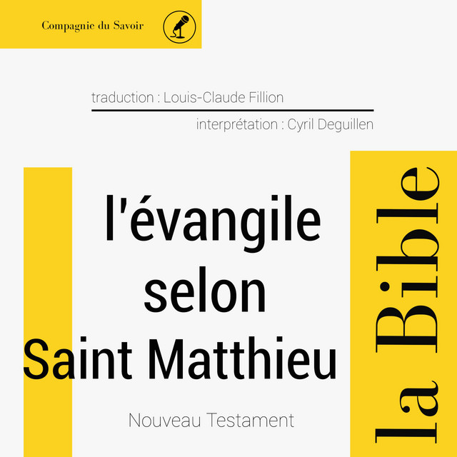 Évangile selon Saint Matthieu (L'intégrale de la Bible) cover art