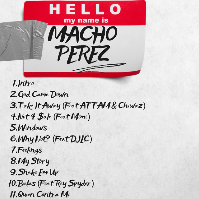 HELLO my name is MACHO PEREZ cover art