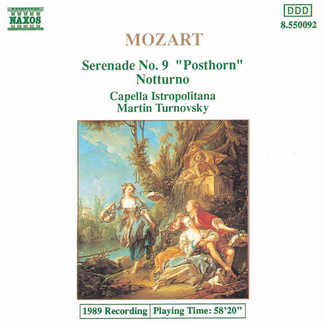 Mozart: Serenade No. 9, 'Posthorn' / Notturno cover